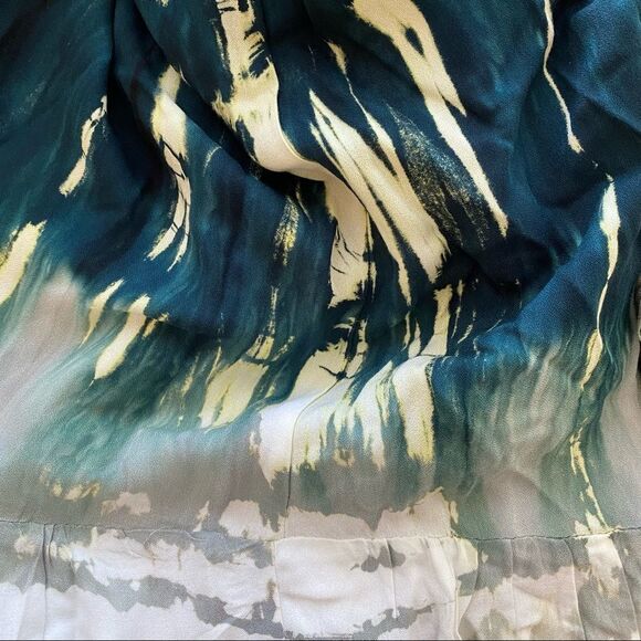 Young Fabulous & Broke Jillian Faux Wrap Asymmetrical Tie Dye MIDI Dress Sz M - Picture 7 of 12